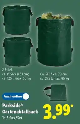 Lidl Parkside Gartenabfallsack Angebot