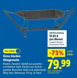 Lidl Siena Garden Hängematte Angebot