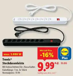 Lidl Tronic Steckdosenleiste Angebot