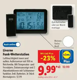 Lidl Livarno Funk-Wetterstation Angebot