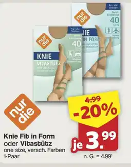 Famila Nord West nur die Knie Fit in Form oder Vitastütz Angebot