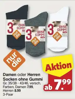 Famila Nord West nur die Damen oder Herren Socken 3-Paar Angebot