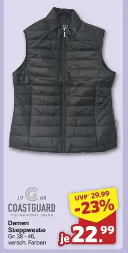 Famila Nord West COASTGUARD Damen Steppweste Angebot