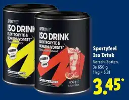 Lidl Sportyfeel Iso Drink Angebot