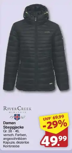 Famila Nord West RIVER CREEK MENSWEAR Damen Steppjacke Angebot