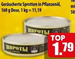 Mix Markt Geräucherte Sprotten in Pflanzenöl Angebot