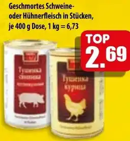 Mix Markt Geschmortes Schweine- oder Hühnerfleisch in Stücken Angebot