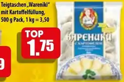 Mix Markt Teigtaschen ,,Wareniki" mit Kartoffelfüllung Angebot