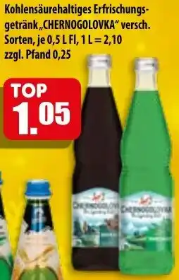 Mix Markt Kohlensäurehaltiges Erfrischungsgetränk ,,CHERNOGOLOVKA" Angebot