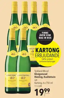 CITTI Markt Königsmosel Riesling, Kvalitetsvin Angebot