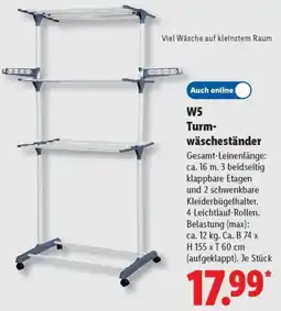 Lidl W5 Turmwäscheständer Angebot