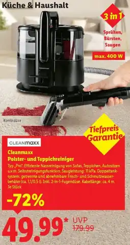 Lidl Cleanmaxx Polster- und Teppichreiniger Angebot