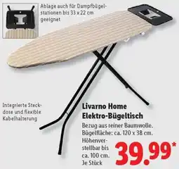 Lidl Livarno Home Elektro-Bügeltisch Angebot