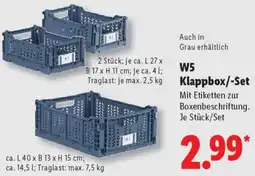 Lidl W5 Klappbox/-Set Angebot