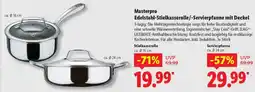 Lidl Masterpro Edelstahl-Stielkasserolle/-Servierpfanne mit Deckel Angebot