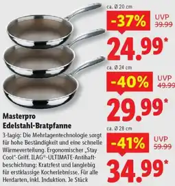 Lidl Masterpro Edelstahl-Bratpfanne Angebot