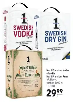 CITTI Markt No. 1 Premium Vodka eller Gin No. 1 Premium Rum 37,5% Vol. Angebot