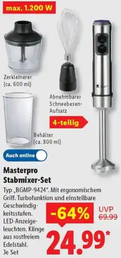 Lidl Masterpro Stabmixer-Set Angebot