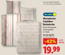 Lidl Westminster Feinbiber Bettwäsche Angebot