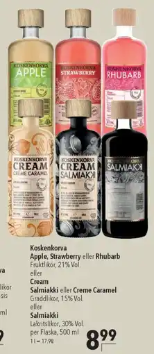 CITTI Markt Koskenkorva Apple, Strawberry eller Rhubarb Fruktlikör, 21% Vol. Angebot