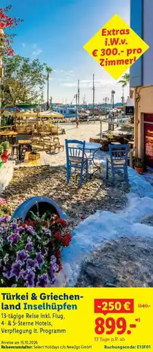 Lidl Türkei & Griechenland Inselhüpfen Angebot
