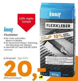 Globus Baumarkt KNAUF Flexkleber Angebot