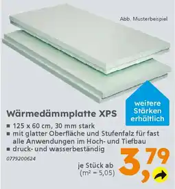 Globus Baumarkt Wärmedämmplatte XPS Angebot