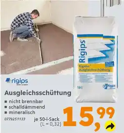 Globus Baumarkt rigips Ausgleichsschüttung Angebot