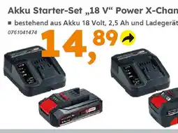 Globus Baumarkt Einhell Akku Starter-Set „,18 V" Power X-Change Angebot