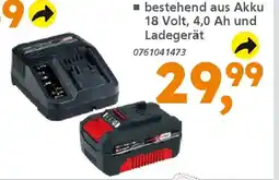 Globus Baumarkt Einhell Akku Starter-Set „,18 V" Power X-Change Angebot