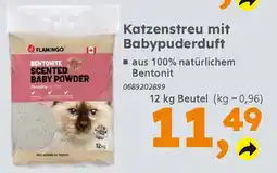 Globus Baumarkt Katzenstreu mit Babypuderduft Angebot