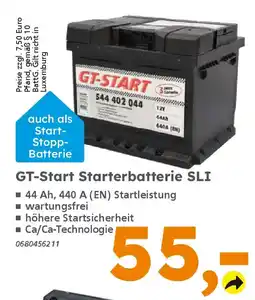 Globus Baumarkt GT-Start Starterbatterie SLI Angebot