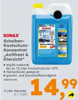 Globus Baumarkt SONAX Scheiben- frostschutz- Konzentrat ,,Antifrost & Klarsicht" Angebot