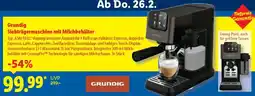 Lidl Grundig Siebträgermaschine mit Milchbehälter Angebot