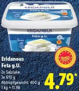 Lidl Eridanous Feta g.U. Angebot