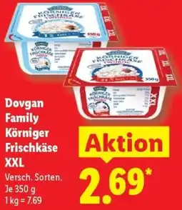 Lidl Dovgan Family Körniger Frischkäse XXL Angebot