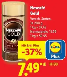 Lidl Nescafé Gold Angebot