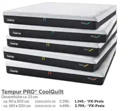 XXXLutz Tempur pro coolquilt matratze Angebot
