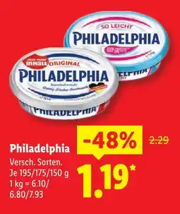 Lidl Philadelphia frischkäse Angebot