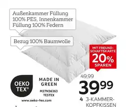 XXXLutz Sleeptex 3-kammer-kopfkissen „ilu“ Angebot