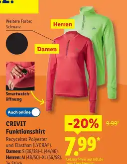 Lidl Crivit funktionsshirt damen Angebot
