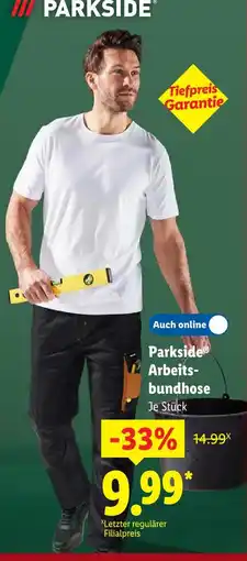 Lidl Parkside arbeitsbundhose Angebot