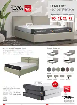 XXXLutz Tempur polsterbett inkl. bettkasten Angebot