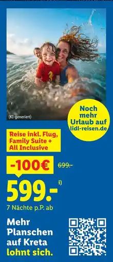 Lidl Reise inkl. flug, family suite + all inclusive Angebot
