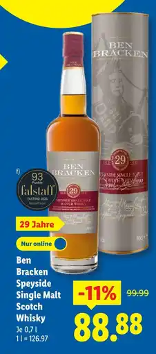 Lidl Ben bracken speyside single malt scotch whisky Angebot