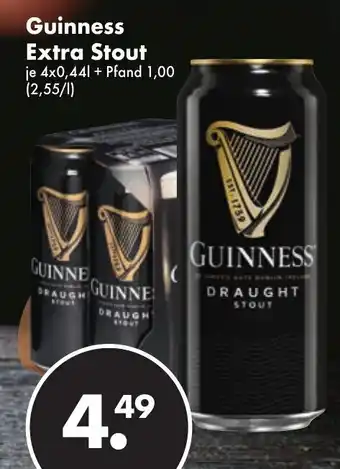 Trink und Spare Guiness Extra Stout 4x0,44L Angebot