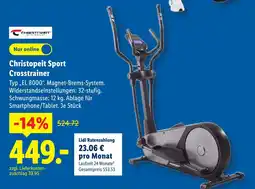 Lidl Christopeit sport crosstrainer typ el 8000 Angebot