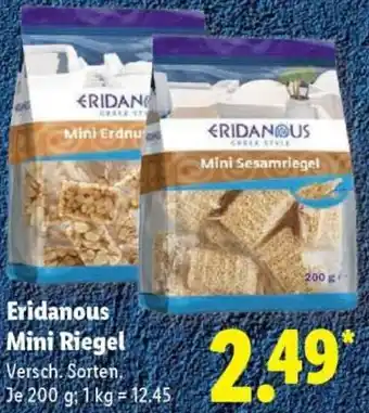 Lidl Eridanous Mini Riegel Angebot