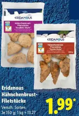Lidl Eridanous Hähnchenbrust Filetstücke Angebot