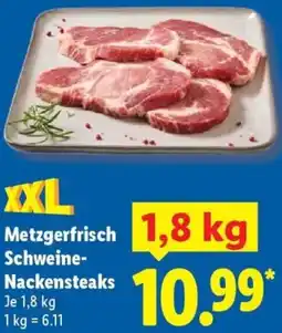Lidl Metzgerfrisch Schweine Nackensteaks Angebot